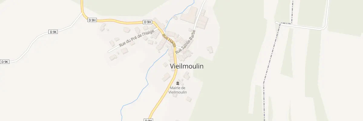 Plan du 1 Rue Basse à Vieilmoulin