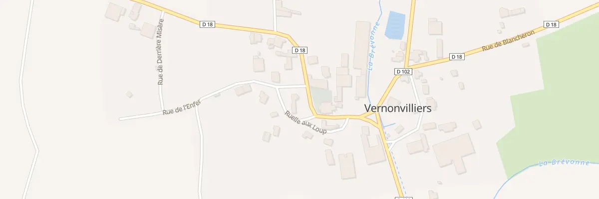 Plan du 2 Rue de l’Enfer à Vernonvilliers
