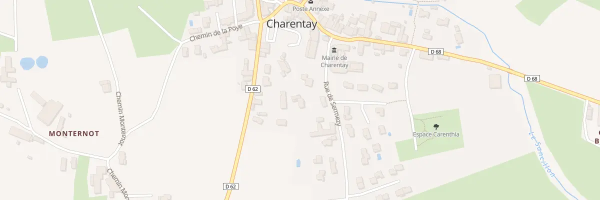 Plan du 90 Rue de Sermezy à Charentay