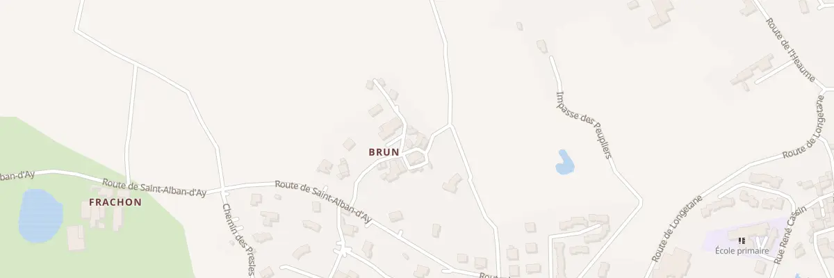 Plan du 170 Che de Brun à Quintenas