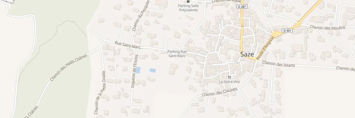 Plan du 7 Rue St Marc à Saze