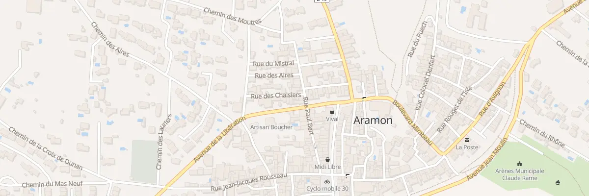 Plan du 17 Rue des Chaisiers à Aramon