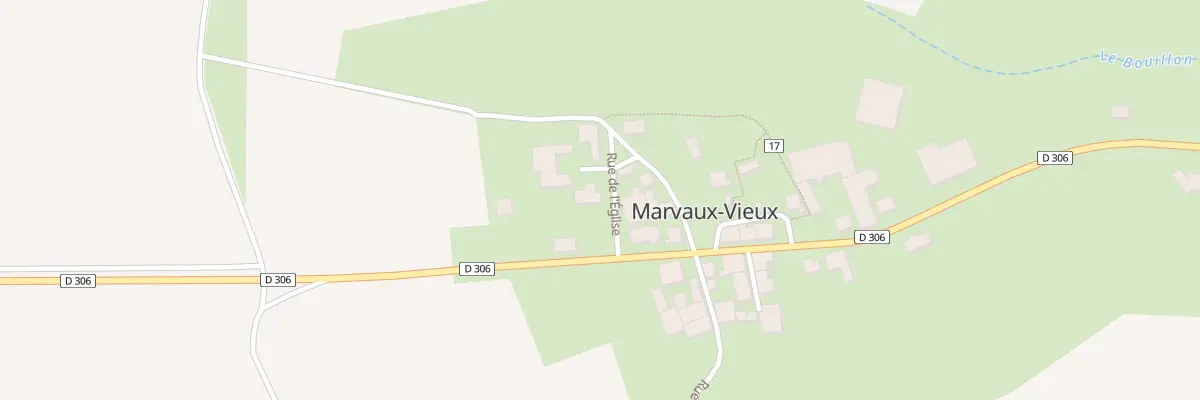Plan du 1 Rue de l’Eglise à Marvaux-Vieux