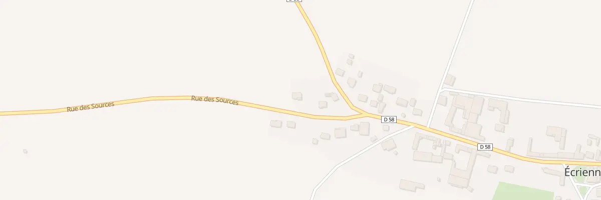 Plan du 3 Rue des Sources à Écriennes