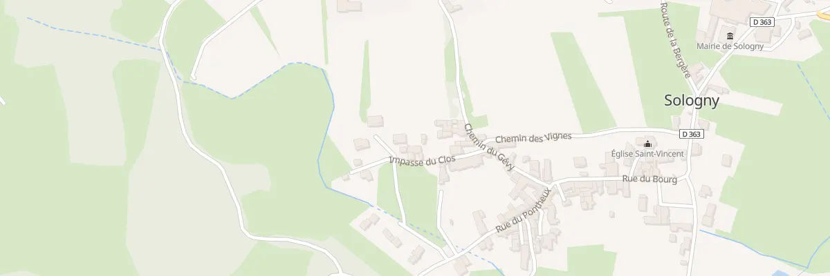 Plan du 5060 Sologny à Sologny