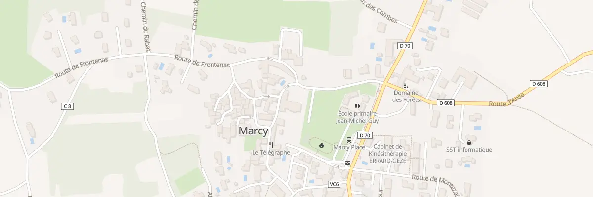 Plan du 125 Rte de Frontenas à Marcy