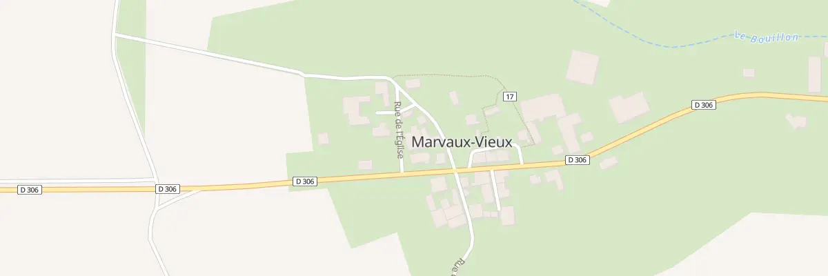 Plan du 2 Rue de l’Eglise à Marvaux-Vieux