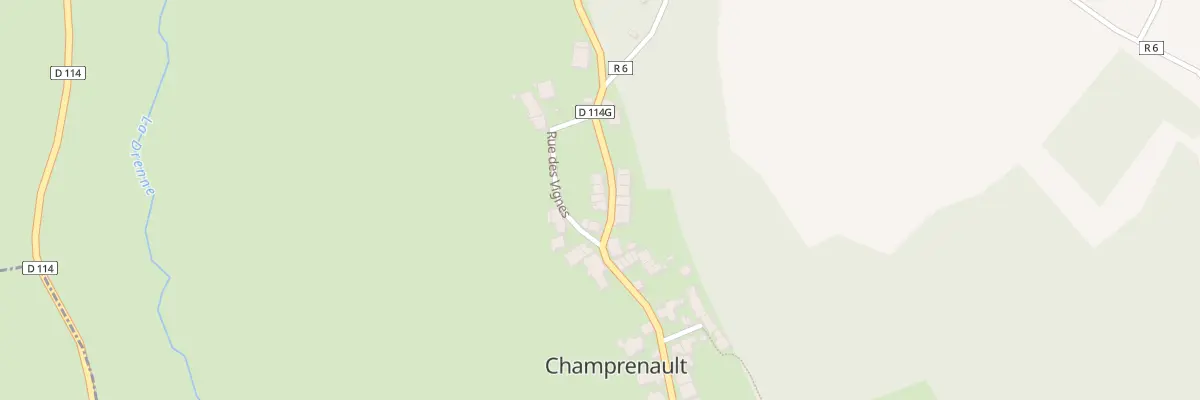 Plan du 6 Rue du Chateau à Champrenault