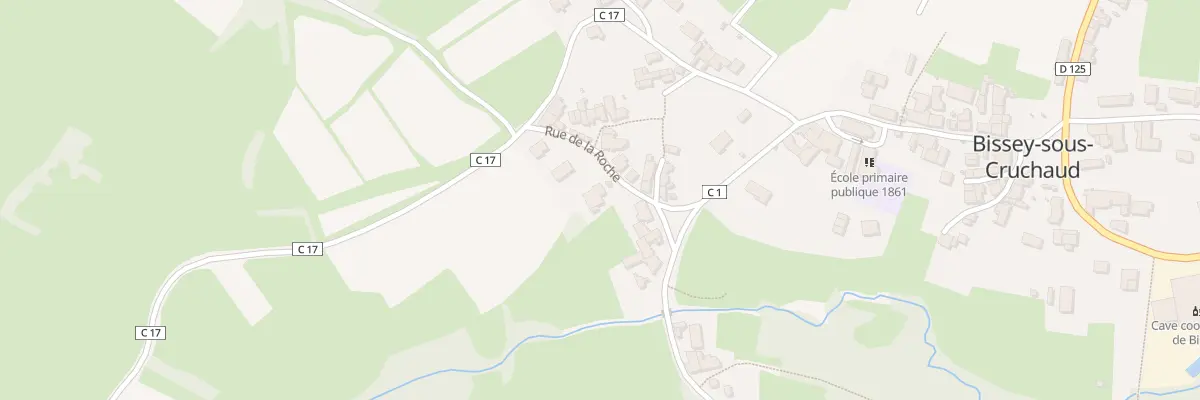 Plan du 7 Rue de la Roche à Bissey-sous-Cruchaud