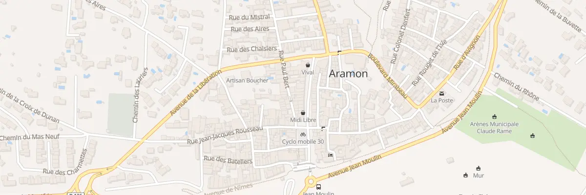 Plan du 50 Rue Paul Bert à Aramon