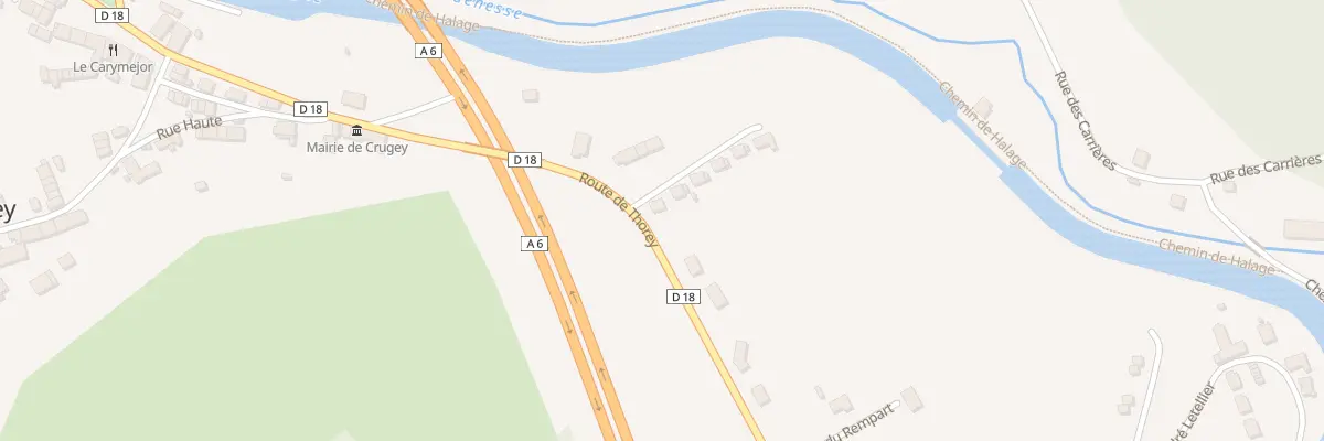 Plan du 1 Rue Pierres du Moulin à Crugey