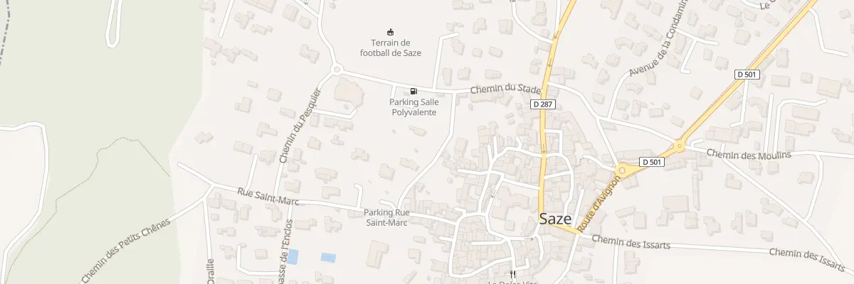 Plan du 7 Che de la Carrierette à Saze