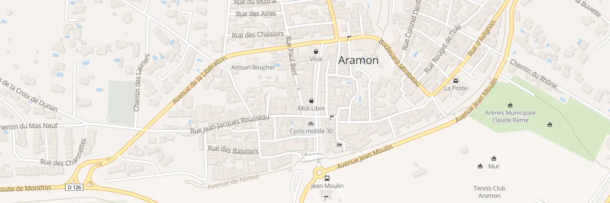 Plan du 24 Rue Paul Bert à Aramon