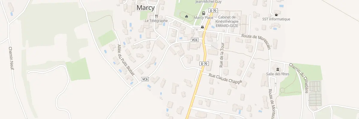 Plan du 256 Rte de Charnay à Marcy