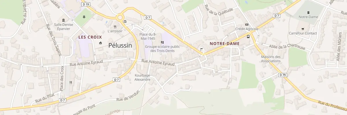 Plan du 28 Rue Antoine Eyraud à Pélussin