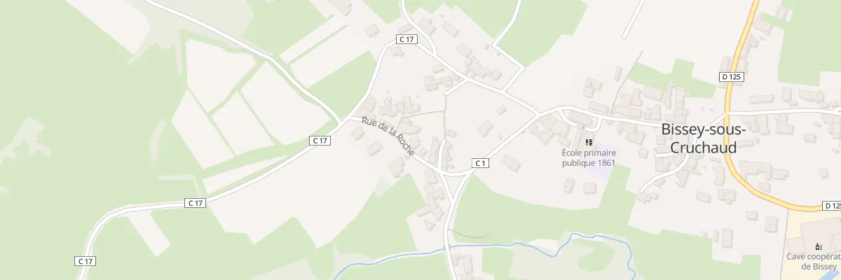 Plan du 6 Rue de la Roche à Bissey-sous-Cruchaud