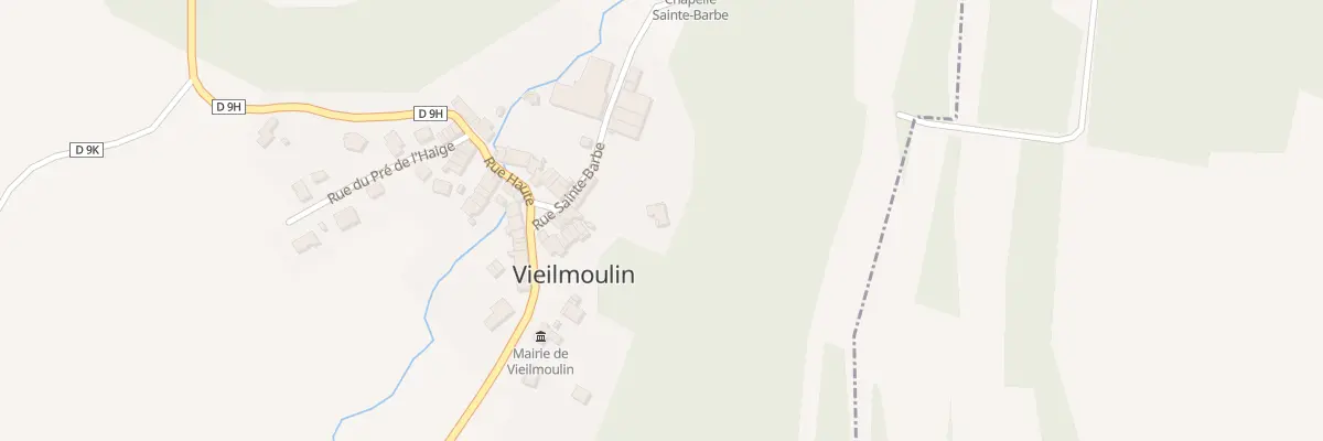 Plan du 4 Rue Sainte-barbe à Vieilmoulin