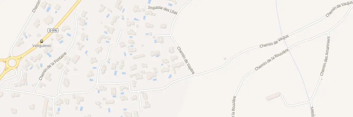 Plan du 700 Che de Vayère à Rochefort-du-Gard