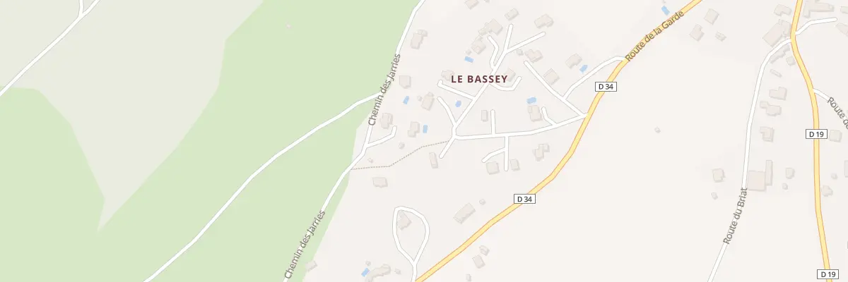 Plan du 163 Bassey à Roisey