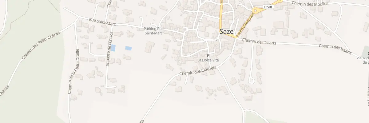 Plan du 9 Rue de Provence à Saze