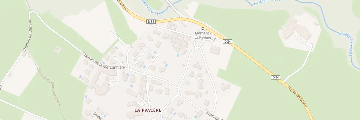 Plan du 80 Che de la Grande Pavière à Mornant