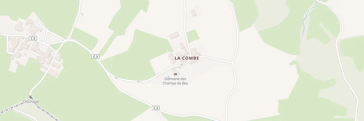 Plan du 10 Ham de la Combe à Bissey-sous-Cruchaud