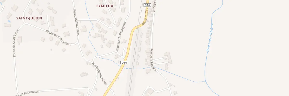 Plan du 224 Rue de la Moutte à Viviers