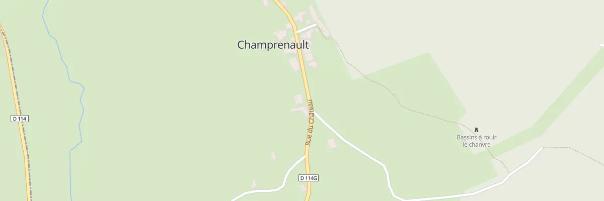 Plan du 18 Rue du Chateau à Champrenault