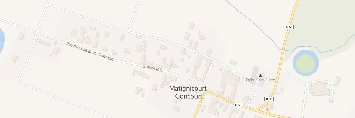 Plan du 16 Gr Grande Rue à Matignicourt-Goncourt