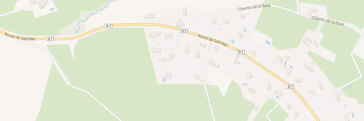 Plan du 342 Rte de Sain-Bel à Lentilly