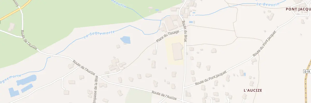 Plan du 105 Pl du Tissage à Roisey