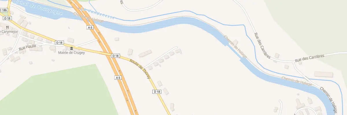 Plan du 5 Rue Pierres du Moulin à Crugey