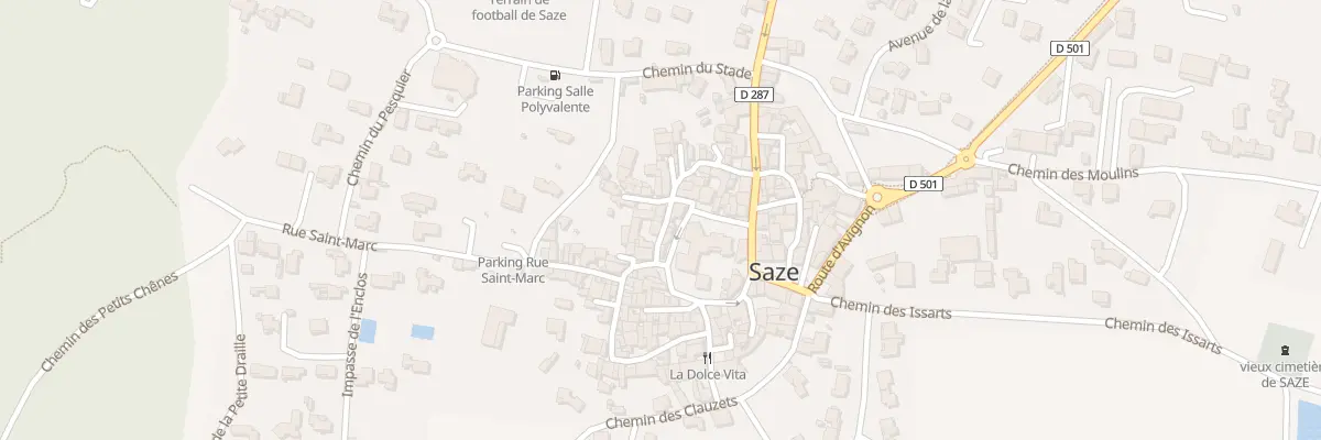 Plan du 1A Rue Alphonse Daudet à Saze