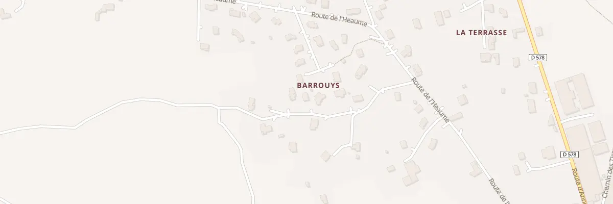 Plan du 190 Che des Barrouys à Quintenas
