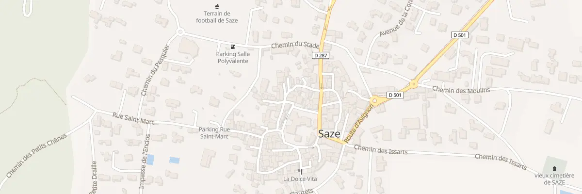 Plan du 2 Rue Alphonse Daudet à Saze