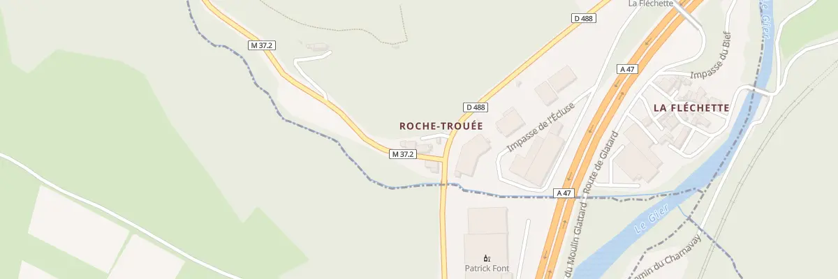 Plan du 1 Rte de Givors à Dargoire