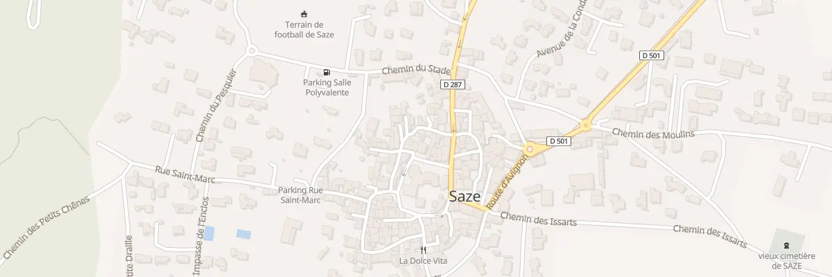 Plan du 4 Rue Alphonse Daudet à Saze