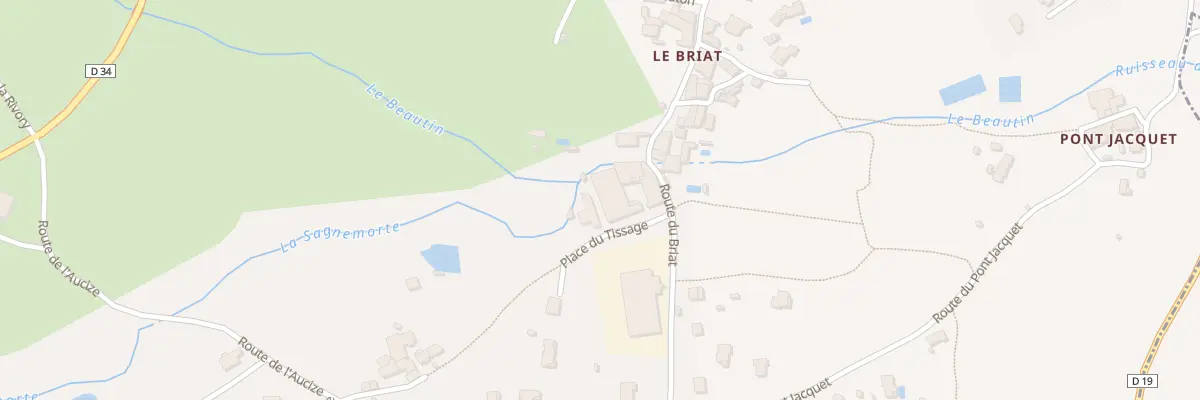 Plan du 22 Le Briat à Roisey