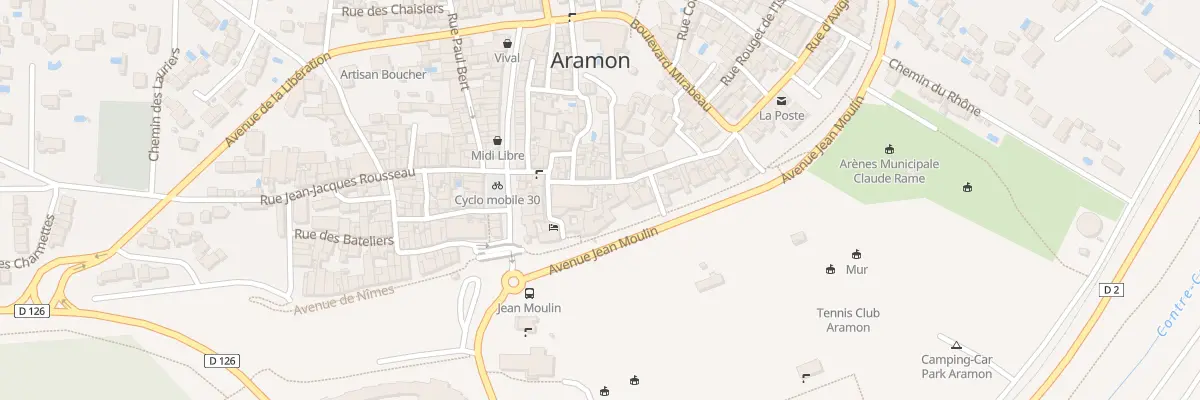Plan du 8 Rue Henri Pitot à Aramon