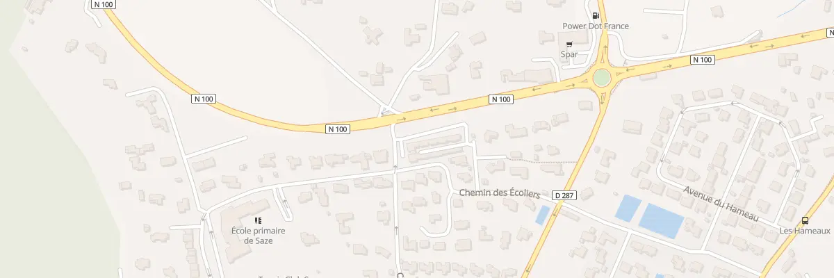 Plan du 8 Imp du Clos du Temple à Saze