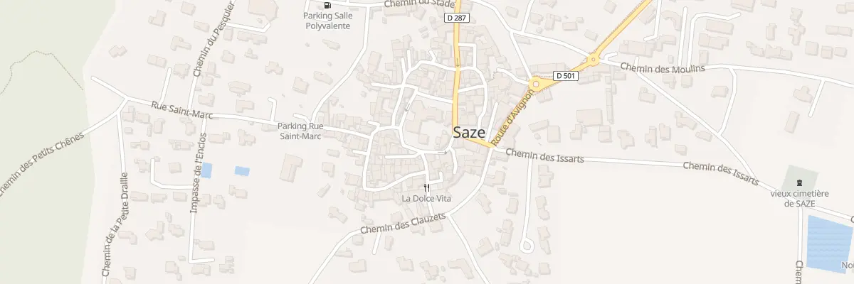 Plan du 2 Rue de Baroncelli Javon à Saze