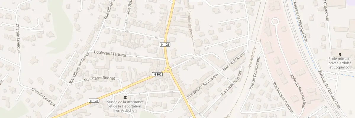 Plan du 1 Rue de la Croix-Rouge au Teil