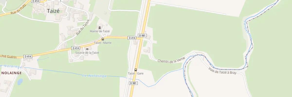 Plan du 5032 La Verne à Taizé