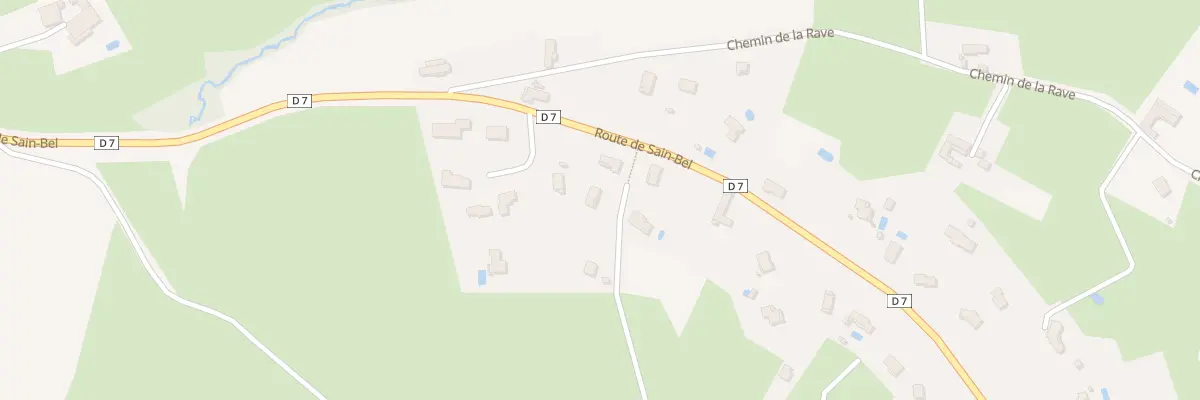 Plan du 64 Che du Haut Poirier à Lentilly