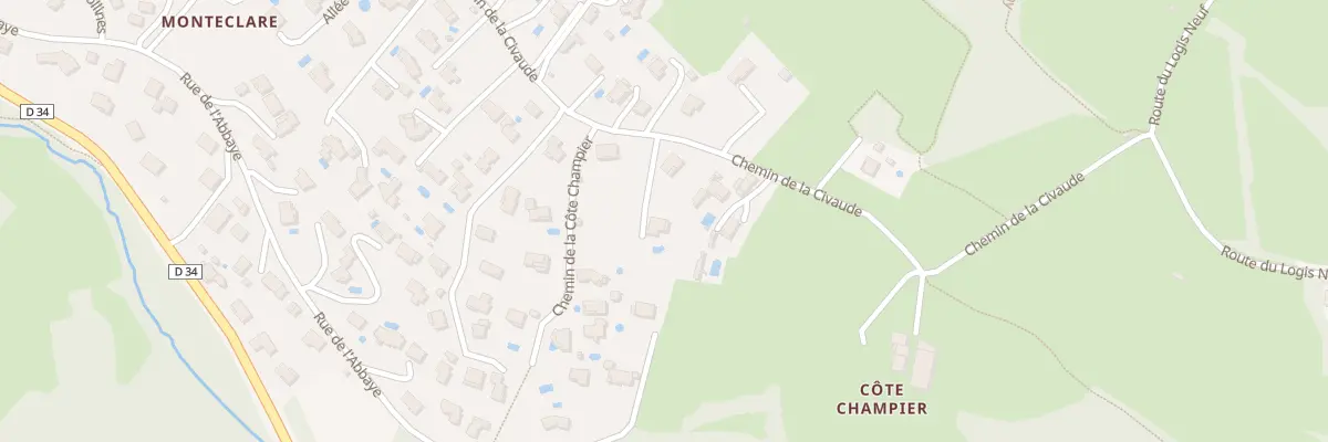 Plan du 60 Che de la Civaude à Mornant