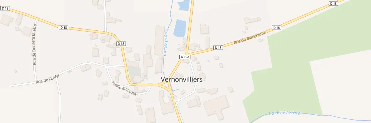 Plan du 1 Rue de la Bourbonne à Vernonvilliers