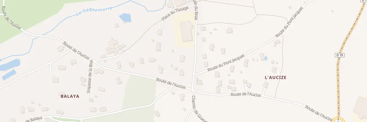 Plan du 65 Rte du Briat à Roisey
