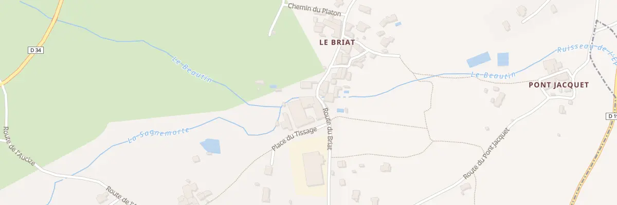 Plan du 10A Pl du Tissage à Roisey