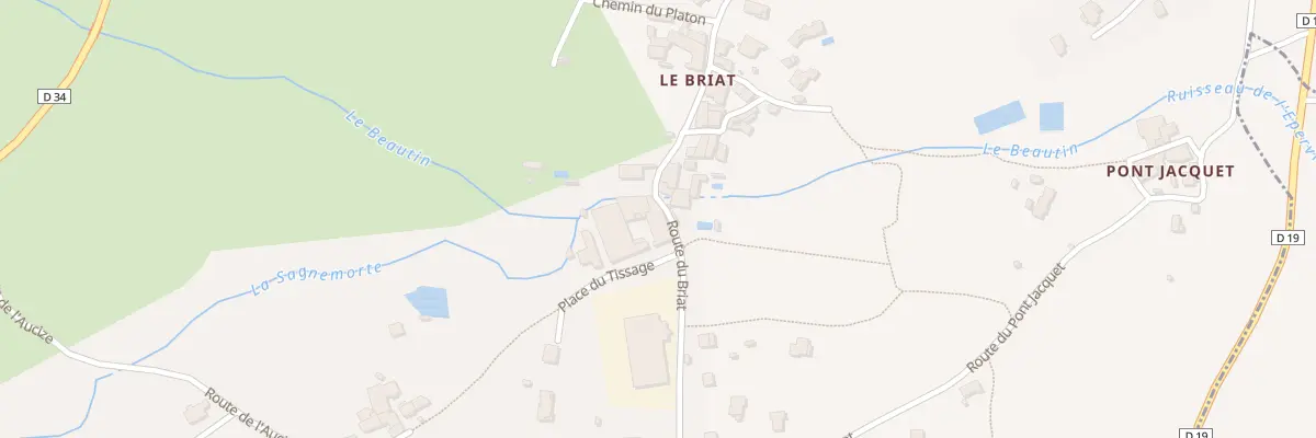 Plan du 10 Pl du Tissage à Roisey