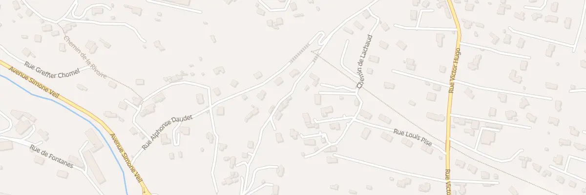 Plan du 9002 Rue Alphonse Daudet à Annonay